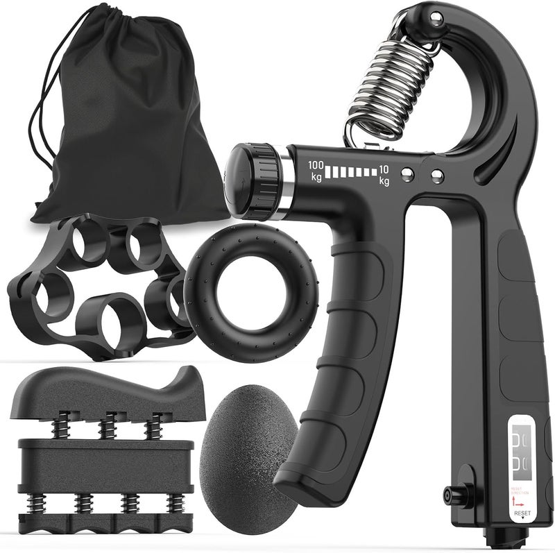 JKSHMYT Grip Strength Trainer Kits (5 Pack), Adjustable Resistance Forearm Strengthener, Hand Gripper Strengthener for Muscle Building - Image 1